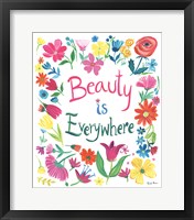 Floral Quote III Framed Print