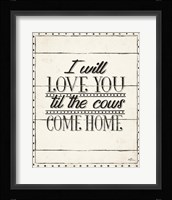 Country Thoughts XIV Framed Print