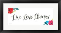 La La Llama VIII Framed Print