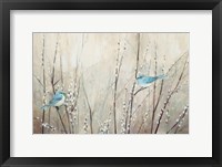Pretty Birds Neutral Framed Print