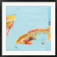 Fish in the Sea II Aqua Fine Art Print
