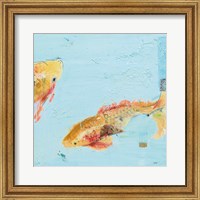 Fish in the Sea II Aqua Fine Art Print