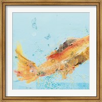 Fish in the Sea I Aqua Fine Art Print