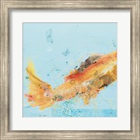 Fish in the Sea I Aqua Fine Art Print