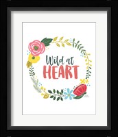 Wildflower Daydreams IV v2 on White Framed Print