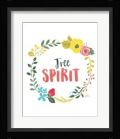 Wildflower Daydreams III v2 on White Framed Print