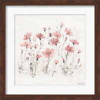 Wildflowers III Pink Fine Art Print