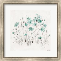 Wildflowers II Turquoise Fine Art Print