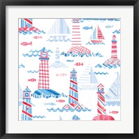 Coastal Americana Pattern VIII Fine Art Print