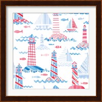 Coastal Americana Pattern VIII Fine Art Print