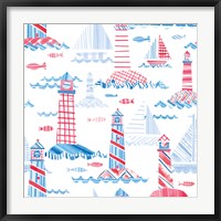 Coastal Americana Pattern VIII Fine Art Print