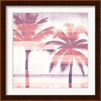 Beachscape Palms III Pink Purple Fine Art Print