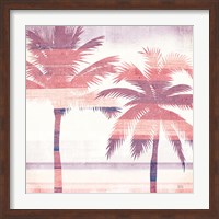 Beachscape Palms III Pink Purple Fine Art Print