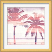 Beachscape Palms III Pink Purple Fine Art Print