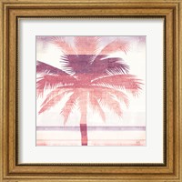 Beachscape Palms II Pink Purple Fine Art Print