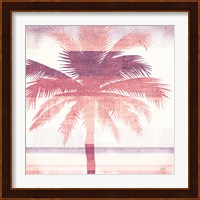 Beachscape Palms II Pink Purple Fine Art Print