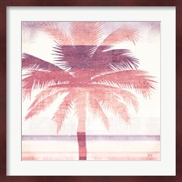 Beachscape Palms II Pink Purple Fine Art Print