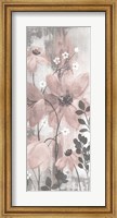Floral Symphony Blush Gray Crop II Fine Art Print