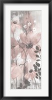 Floral Symphony Blush Gray Crop II Fine Art Print
