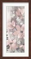 Floral Symphony Blush Gray Crop I Fine Art Print