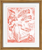 Cuba Stamp XXI Bright Fine Art Print