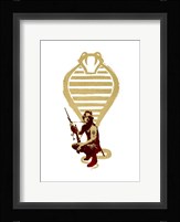 Snake Plisskin Framed Print