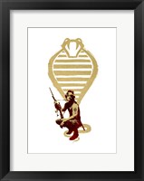 Snake Plisskin Framed Print