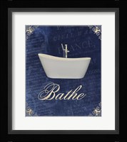 Beloved Bath Blue 1 Framed Print