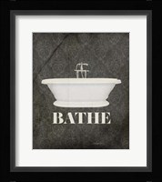 Beloved Bath Black - Bathe Framed Print