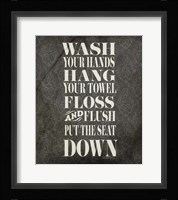 Beloved Bath Black - Floss Fine Art Print