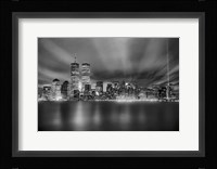 Nyc Wtc Skyline Finished Framed Print
