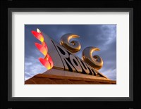 Tucumcari 66 Sculpture Framed Print