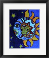 La Luna El Sol Estrellado Fine Art Print