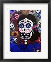 Lady Frida In Blue Fine Art Print