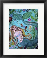Mermaid Under The Sea Fine Art Print