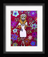 Dia De Los Muertos Nurse Long Blond For Prints Fine Art Print