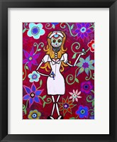 Dia De Los Muertos Nurse Long Blond For Prints Fine Art Print
