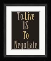 Negotiation 1 Framed Print