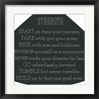 Strength Framed Print