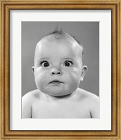 1950s Close-Up Of Baby Cross-Eyed Fine Art Print