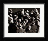 1930s 1940s Elevated View Of Group of Men Fine Art Print
