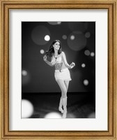 1960s Woman Dancing In White Fine Art Print