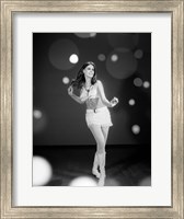 1960s Woman Dancing In White Fine Art Print