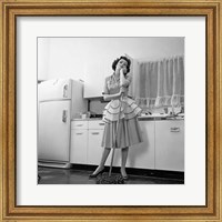 1950s Daydreaming Bored Woman Fine Art Print