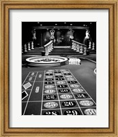 1960s Casino Viewed Of Roulette Table Fine Art Print