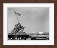 1960s Marine Corps Monument In Arlington Fine Art Print