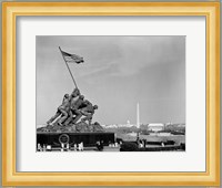 1960s Marine Corps Monument In Arlington Fine Art Print