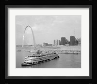 1960s St. Louis Missouri Gateway Arch Skyline Fine Art Print