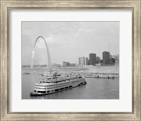1960s St. Louis Missouri Gateway Arch Skyline Fine Art Print