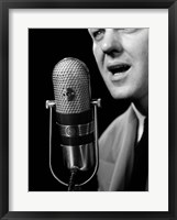 1950s Close-Up Of Man Announcer Fine Art Print